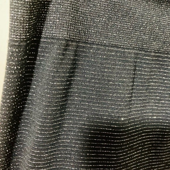 Athleta Shimmer Stripe Black Seamless Leggings in Women's Size Large - Picture 5 of 8